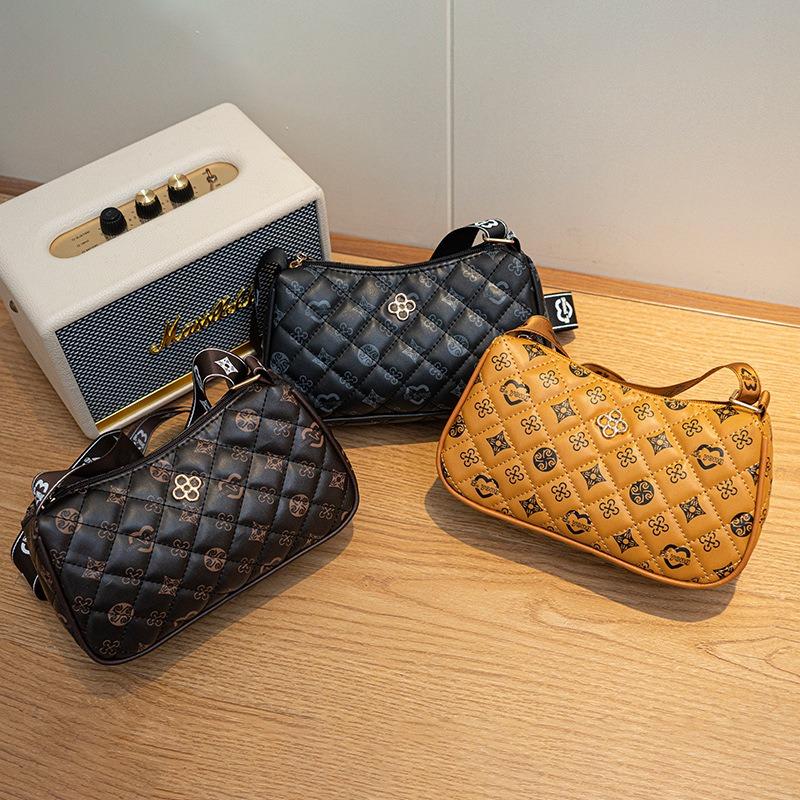 High-end printed armpit bag women's bag, fashionable versatile shoulder bag women