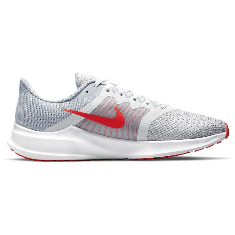 Nike Downshifter 11 Dark Smoke Grey University Red Men Sneakers White CW3411-004