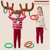 Aufblasbares Rentiergeweih Ringwurfspiel - Weihnachts-Stirnband-Spielzeug