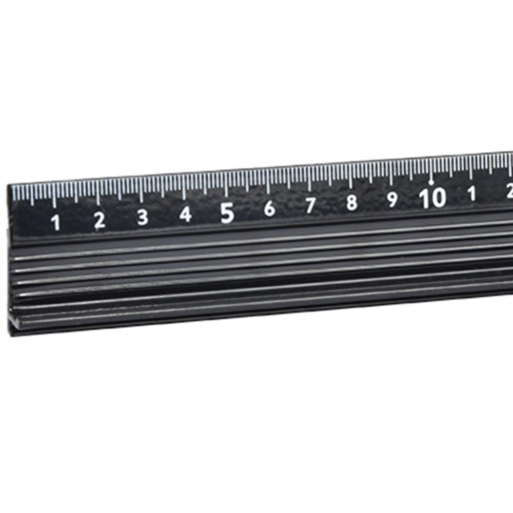 Aluminum Alloy Safety Ruler with Guard 30cm Drafting Ruler  for Crafts and Office Use
