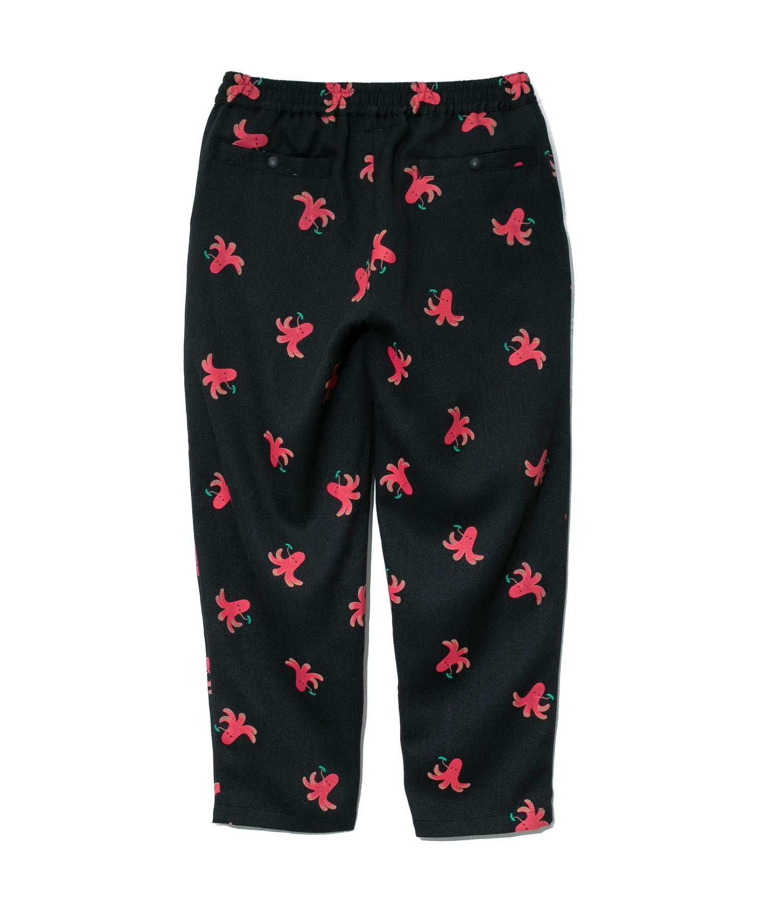 

[go slow caravan] 340208 Легкие брюки-щиколотки с принтом «Мясник», Черный, Размер L