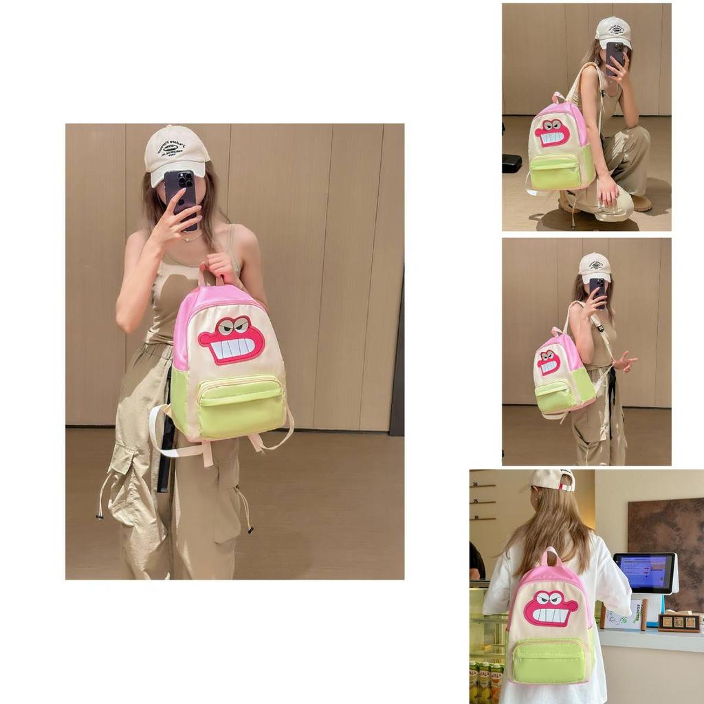 Trendy Urban Chic Dinosaur Backpack For Men And Women Fashionable Nylon Bag