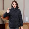 Winter Clothes Small Mother Clothes Short Thickened Down Cotton Clothes Medium Old Man Large Size Jacket Warm Stand-up Collar Cotton Clothes