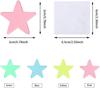 New Style Colorful Glow In The Dark Luminous Stars Plastic Wall Stickers Murals Decals for Home Decor Ceiling Wall Decorate