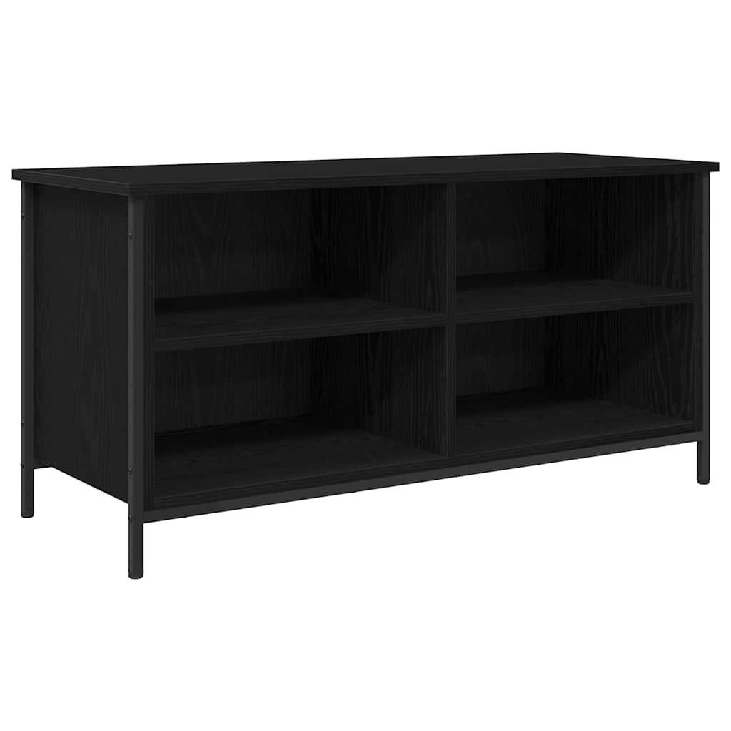 TV Stand in Black Oak Effect 100 x 40 x 50 cm Particleboard