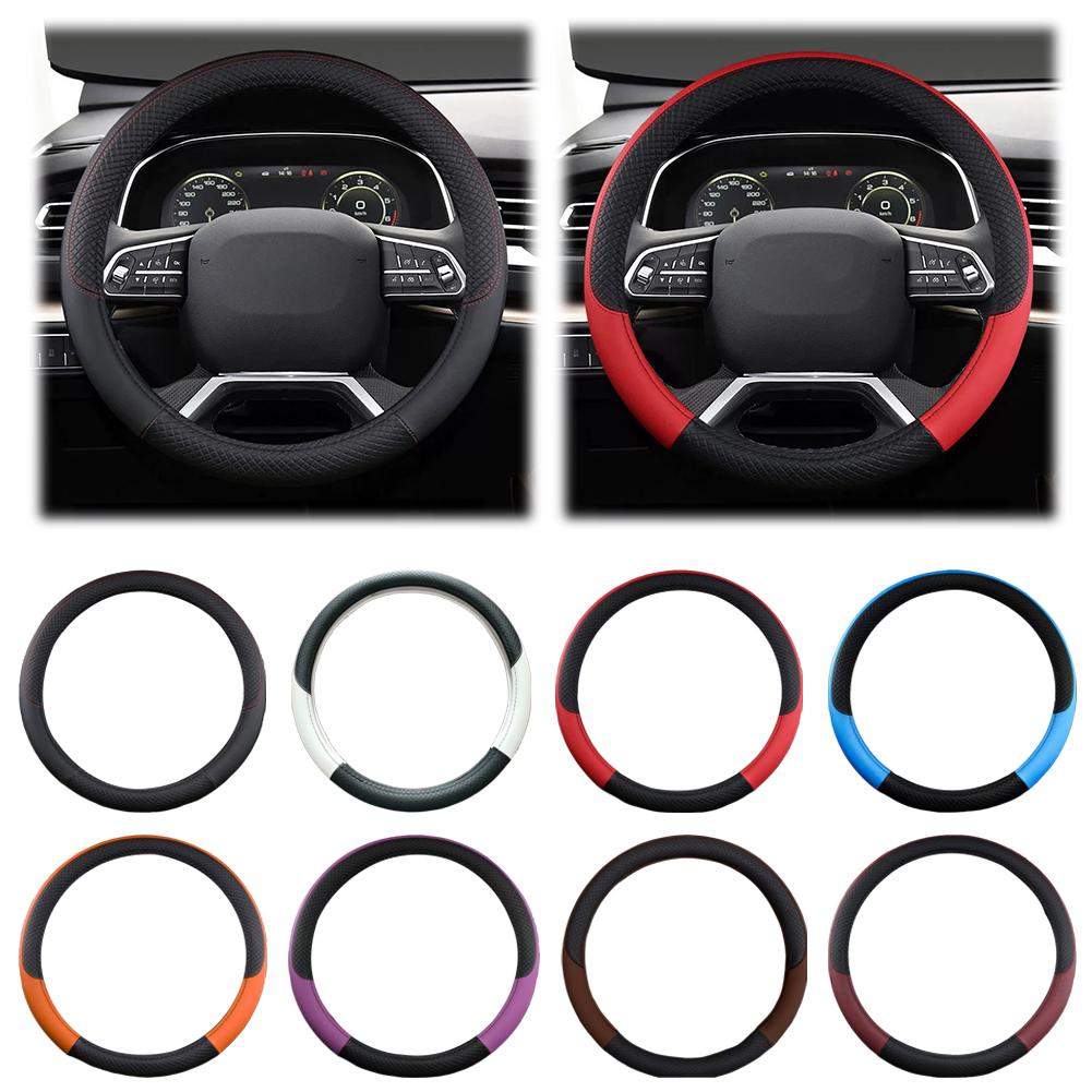 Auto Lenkradabdeckung Leder Rutschfeste Lenkradabdeckung 8 Farben
