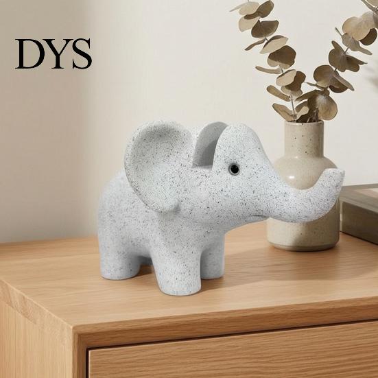 Resin Sculpture for Desk Elephant Shape Glasses Holder, Spectacle Display Stand, Modern Style Unique Jewelry Holder Eyewear Tray, Stable Eyeglass