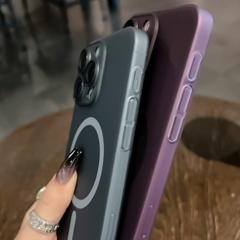 PC All-Inclusive Hard Case for iPhone 12/13/14/15/16 Pro Max - Frosted Magnetic Design, Cross-Border Compatible