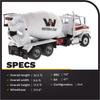 DIECAST MASTERS Western Star 4700 SB Concrete Mixer White Drum 71035 Cab/White