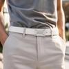 Ins Style PU Leather Belt Snap Buckle Alloy Buckle Belt Fashion Decorative Belt  For Men Women