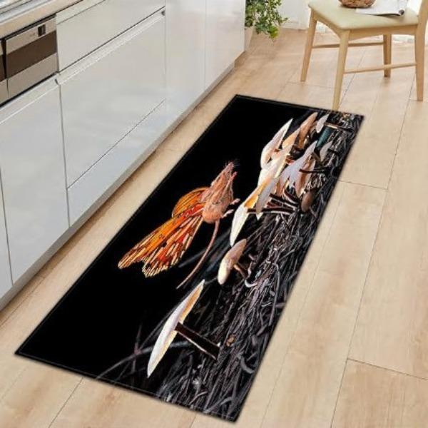 Kitchen Sand Wardrobe Shoe Cabinet Long Floor Mat