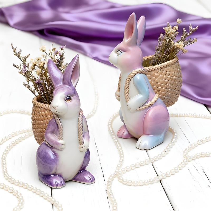 Festival Rabbit Silicone Candle Mold Food Grade Silicone For Epoxy Resin Making Candle Soap Chocolate Holiday Decoration
