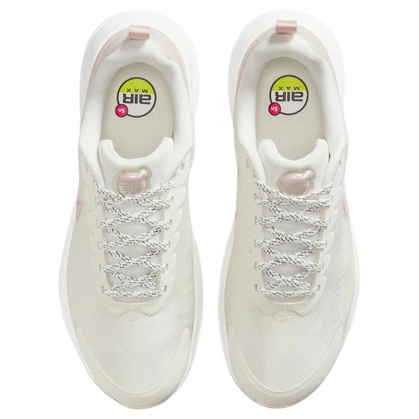 Nike Air Max Nuaxis Comfortable Durable Breathable Running Shoes Women Sneaker White Light-Pink HQ1834-102