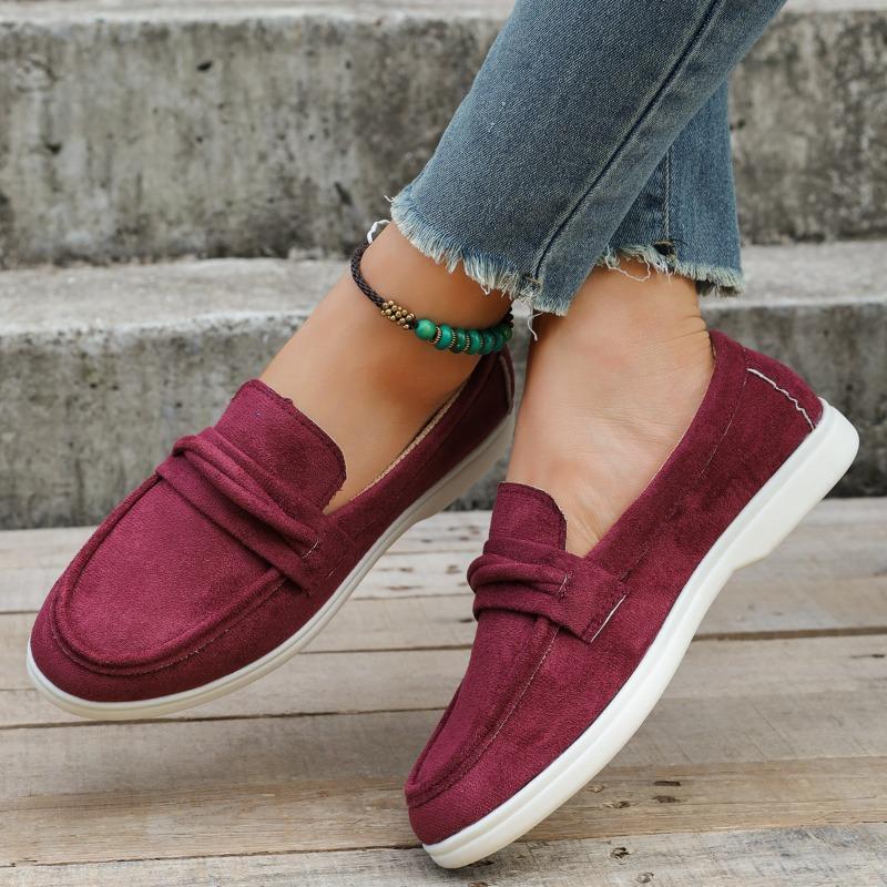 New Lefu Shoes Women's Soft Retro Lazy Man Step on Thick Sole Flat Bottom Comfortable Single Designer Sneakers for Women