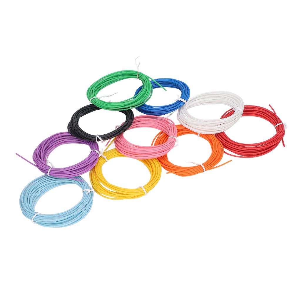 10 Color 3D Pen PCL Filament Refill 1.75mm Low Temperature Bright 3D Printing Pen Consumables 5m