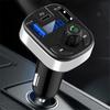 Car Bluetooth 5.0 FM Transmitter Dual USB PD Type C Fast Charge Car Charger Bluetooth Microphone Handsfree Car FM Modulator