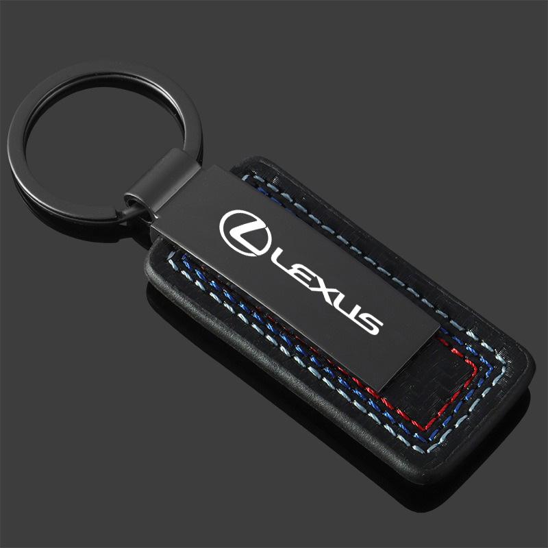 Colgante Llavero de Cuero para Llave de Coche para Lexus IS250 IS300 RX330 RX350 GX200 GX300 LX470 LX570 Llaveros de Llave de Coche Accesorios