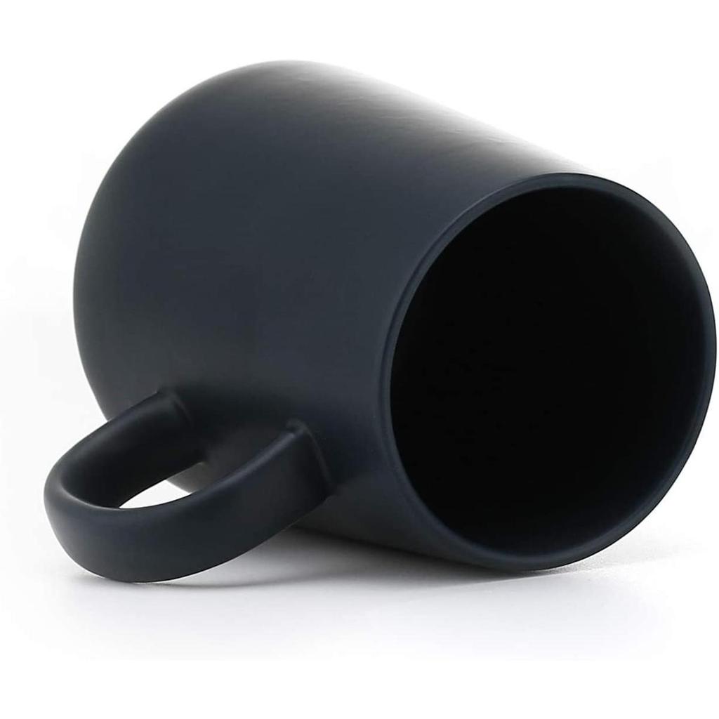 Tazza da Tè in Ceramica da 450ML Tazze Extra Grandi Tazze da Caffè Ampie in Ceramica Monocolore Opache Tazza da Caffè Grande Tazza da Tè Con Cucchiaino