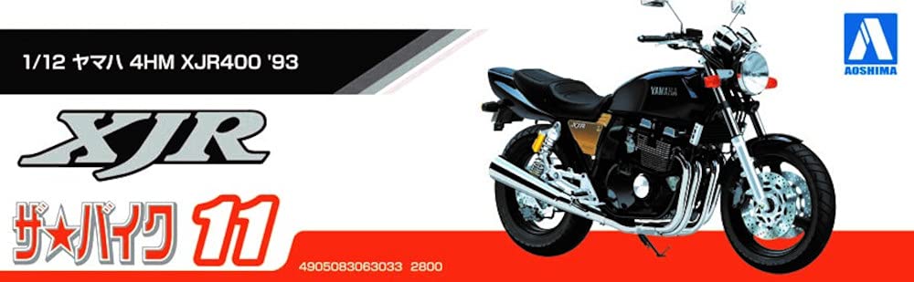 Aoshima Bunka Kyozaisha The Bike Series Yamaha 4HM XJR400 1993 Kunststoffmodell 1/12 Nr. 11