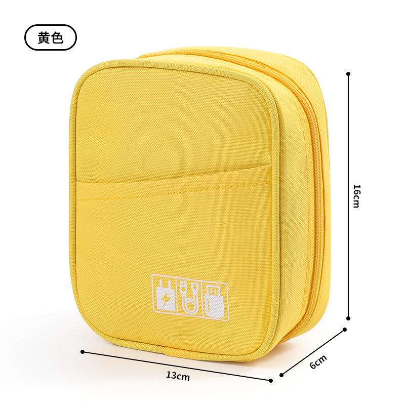 Portable Shockproof Digital Storage Bag Travel Organizer for Power Bank Data Cable Charger Earphone Multi‑Purpose Cosmetic Pouch
