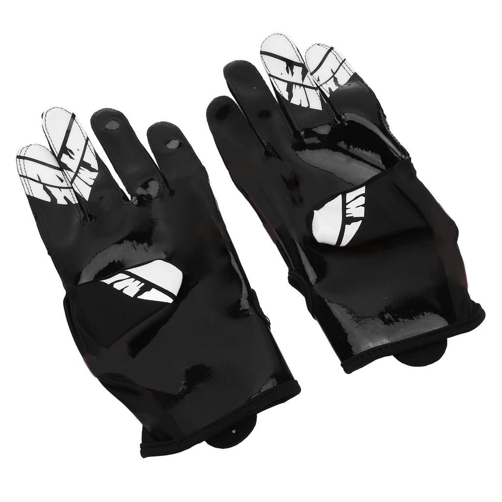 Baseballové rukavice, protiskluzové silikonové, strečové, prodyšné, americké fotbalové rukavice pro sport, velikost XL