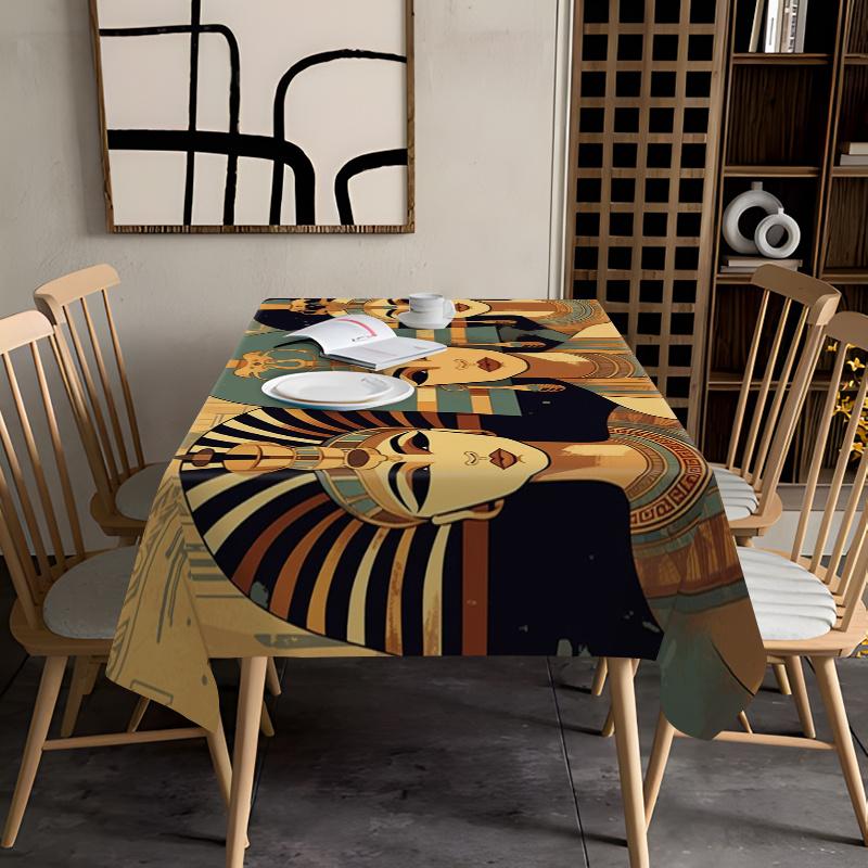 Halloween Themed Rectangle Tablecloth for Tables Decor Holiday Party Waterproof Family Dinner Table Cloth Halloween Decorations
