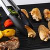 9'' Black Steel Silicone Food Clip With Silicone Rubber Grips