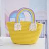 Rainbow Woven Cotton Rope Handbag - Fresh, Simple, Sweet Travel Tote