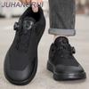 New Men's Wide-toe Casual Walking Shoes Breathable Mesh Hiking Shoes Zero Drop Sneakers Anti-slip Soft Barefoot Minimalist Shoes