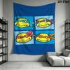 Teenage Mutant Ninja Turtles Artwork Tapestry Wallmounted Background Cloth Work Of Art Atmospheric Background Cloth Background Cloth