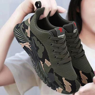 Autumn New Men's Shoes Breathable Fly-woven Camouflage Shoes Fashionable Boys and Girls Versatile Casual Shoes