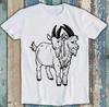 Two Headed Goat Weird Unusual Oddities Freak Show Funny Gift Tee T Shirt M1605