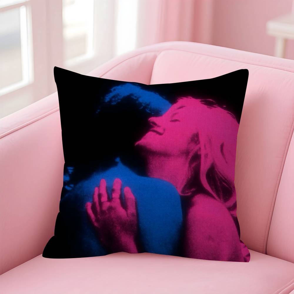 Hot TV Girl Album Pillow Covers Cartoon Sofa Decorative Home Doublesided Printing Short Plush Cute Cushion Cover