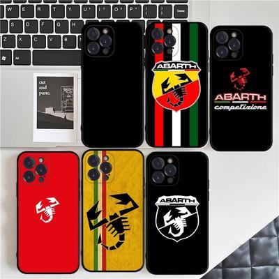 A-Abarth LOGO Handyhülle Für Iphone 17 Air 16 15 14 13 12 11 Pro Max 16 15 14 Plus TPU Weiche Hülle