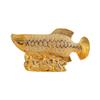 Creative Fish Statue Sculpture Ornament Porcelain Figurine Handicraft for Bookshelf, Tabletop Decor Housewarming Gift