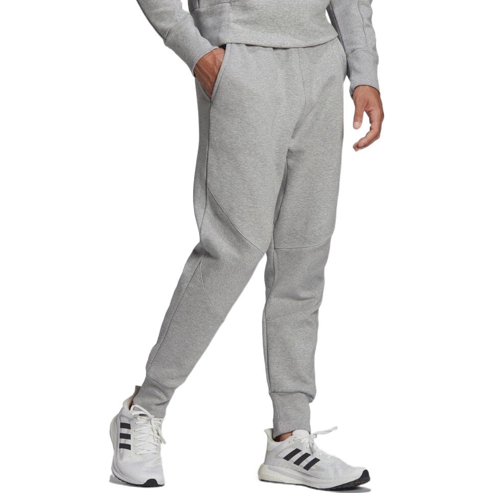 Adidas Solid Color Loose Casual Breathable Sports Pants Men Bottoms Gray HB6585