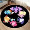 Tappetino rotondo pony unicorno magico Tappeti rotondi unicorno cartone animato per soggiorno Camera da letto Sedia Tappetino rotondo Tappetino arcobaleno Tappeto per bambini Regalo