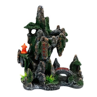 Aquarium Rockery Stone Aquatic Ornaments Fish Tank Landscaping Simulation Landscape Resin Rockery Stone Pet Accessoriess