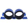 Powerful Blue 60Mm Aluminum Dual Fuel Pump Clamp Mounting Bracket For 044 380LPH