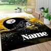 Custom Name Rams Helmet Print Carpet Rug Customizable Soft Washable Anti-Slip Home Living Room Sofa Mats Personalized Rug. 0909421
