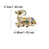 Year of The Sheep Goat Rhinestone Brooch Unisex Shiny Fashion Pin Beautiful Jewelry for Women Clothing Accessories