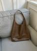 Large Capacity Women's Shoulder Bag Solid Colour Female Simple Underarm Bags Soft PU Leather Ladies Hasp Tote Purse Handbags