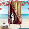 Florida State Seminoles Print Beach Towel, Large Soft Quick Dry Towel for Beach Camping Swimming