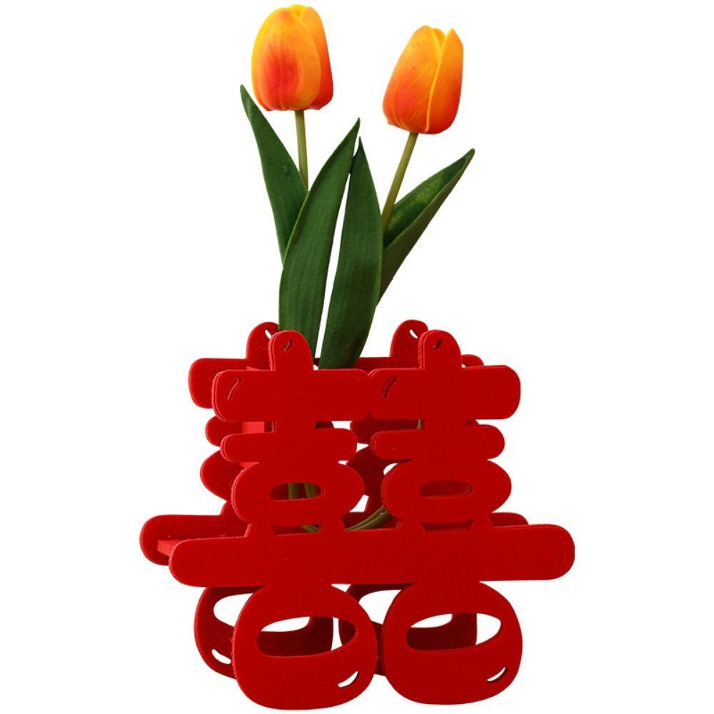 

Good Luck Flower Arrangement Vase Good Fortune Flower Pot Basket Tabletop Decoration