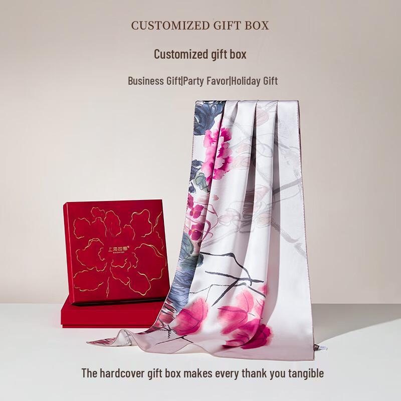 100% Mulberry Silk Long Scarf for Women