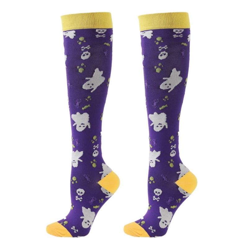 Compression Socks for Lady Men for Best Support Halloween Theme Running Socks