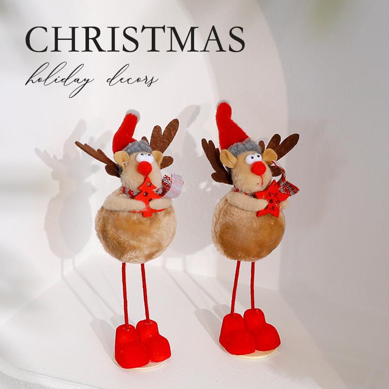Santa Christmas Decor Reindeer Diy Ornament With Festive European Theme