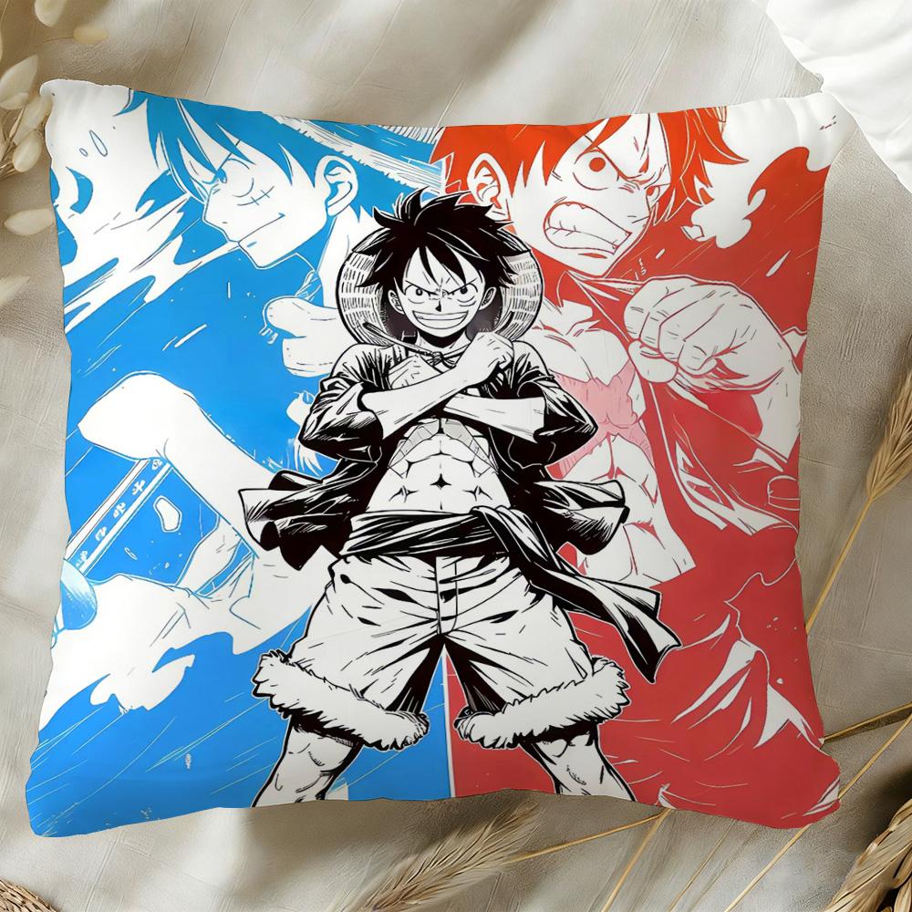 Pillow Covers Decorative Cushions for Sofas Anime OOnes PPieces Interior Decoration Home Decor Items Personalized Gifts Cover