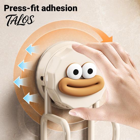 Heavy Duty Suction Hook for Wet Room Cup Washbasins, No Punch Vacuum Hanger, Rust Proof Metal Basin Holder Cartoon Design Reusable Anti Organizer