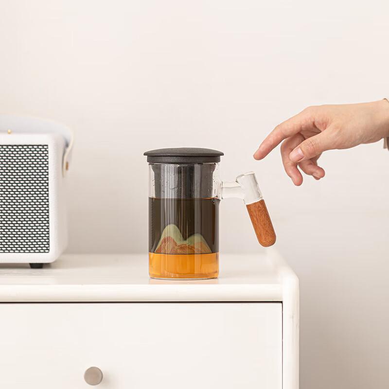 SUSHI CERAMICS Hand-painted  Thousand-Mile Rivers  Ceramic Office Cup